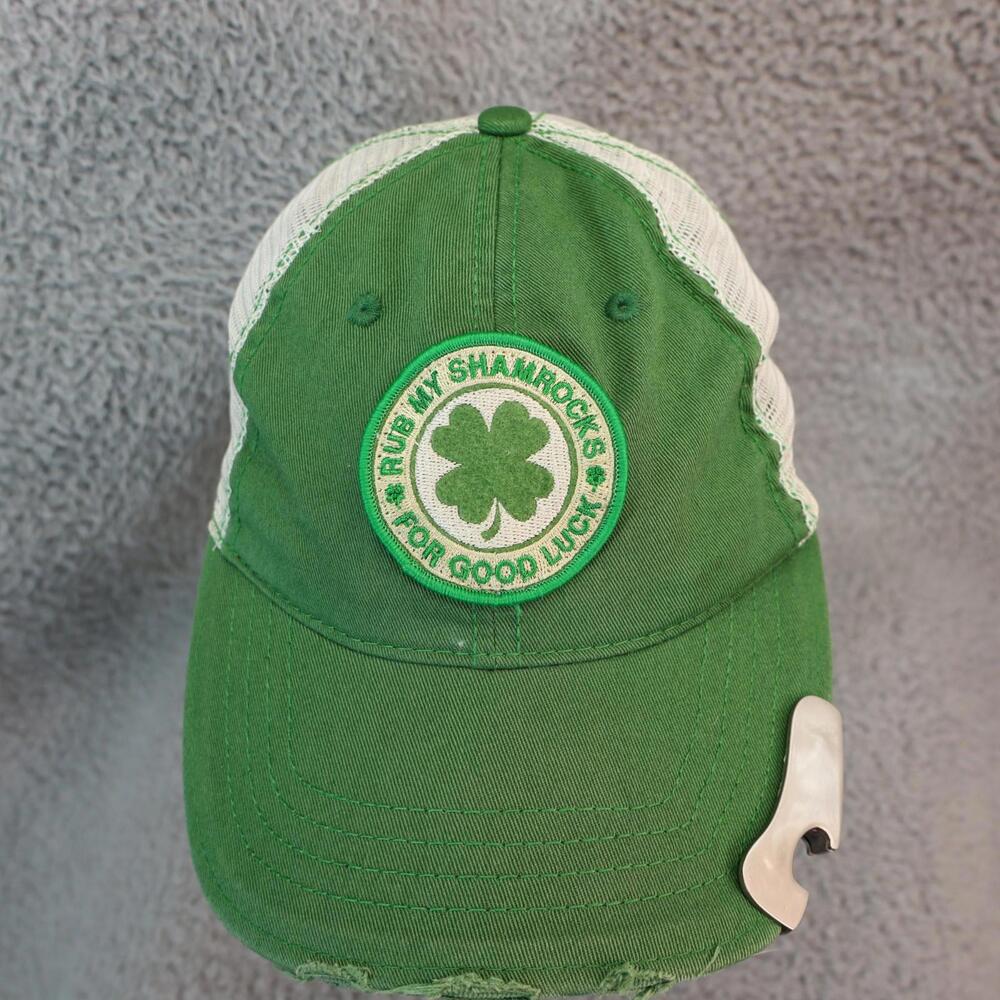 VTG Snapback Shamrock Trucker Cap Hat St. Patrick's Day Beer